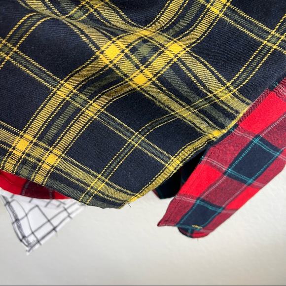 Fashion Nova plaid color block long sleeve button down - Picture 4 of 10